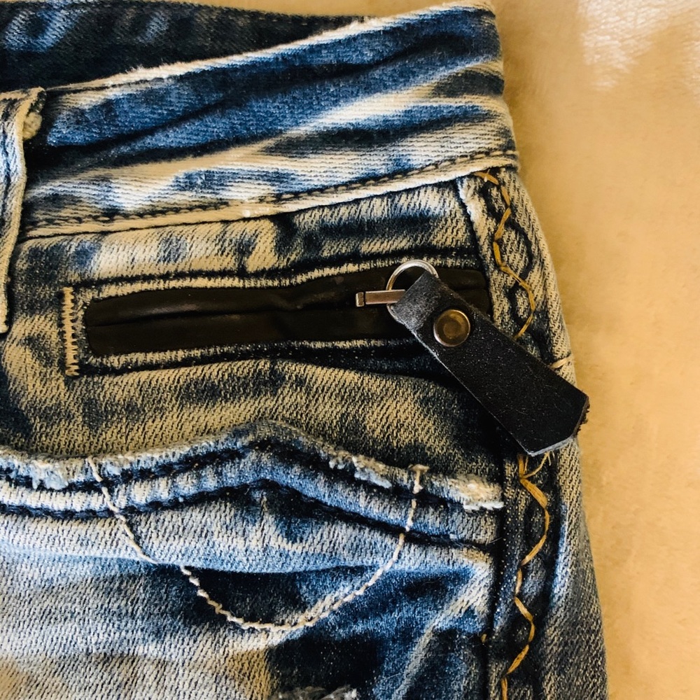 π SEXY FANCY REROCK BOOTY SHORTS ACID WASH β 2 - Picture 12 of 12